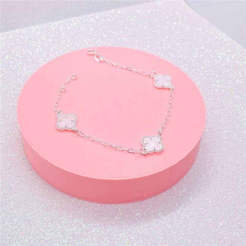 PULSEIRA VAN CLEEF 3 TREVOS BRANCO SEPARADO