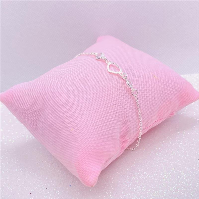 PULSEIRA CORAÇÃO VAZADO E PING. CRISTAL