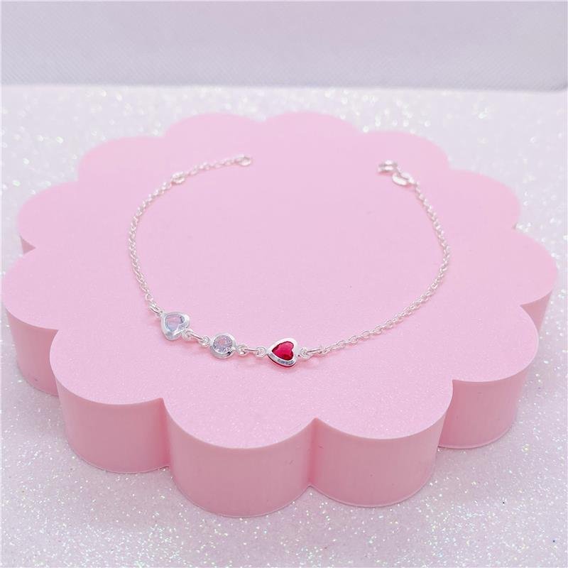 PULSEIRA PINGENTES CORAÇÕES COLORIDOS