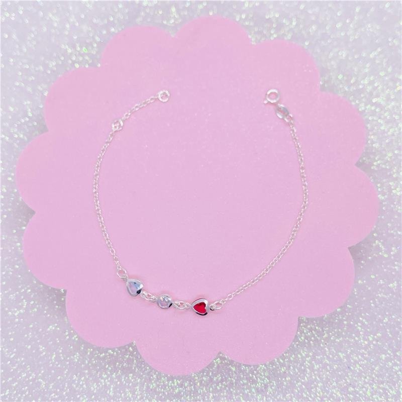 PULSEIRA PINGENTES CORAÇÕES COLORIDOS