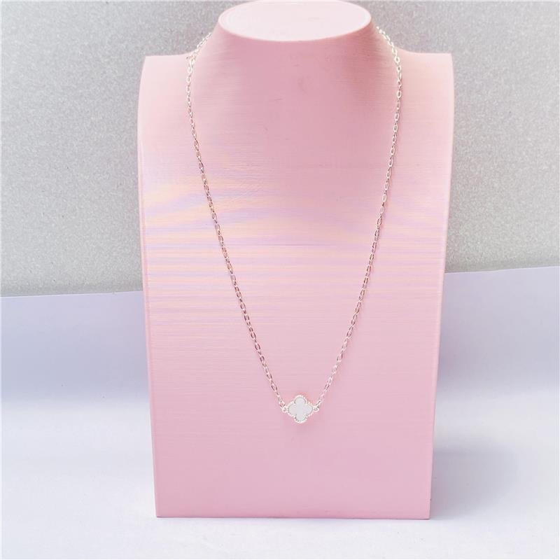 CHOKER VAN CLEEF 1 TREVO BRANCO