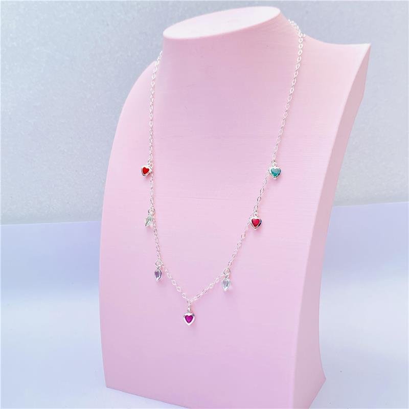 CHOKER CORAÇÕES COLORIDOS