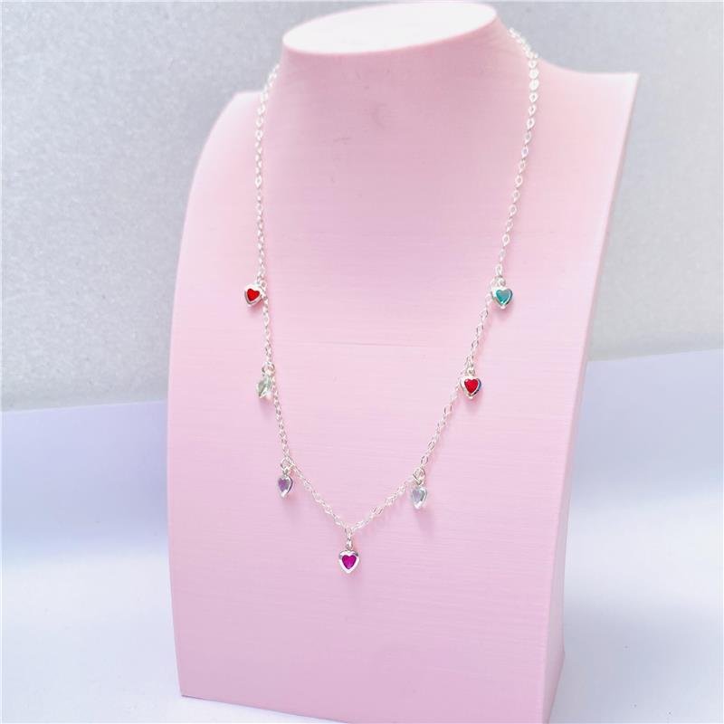 CHOKER CORAÇÕES COLORIDOS